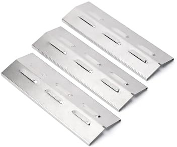QuliMetal 36,5 x 12cm Edelstahl Brennerabdeckung Ersatzteile für Enders Chicago 3 Gasgrill Zubehör, für Enders Boston Pro 3K/6 Kr Turbo, Tepro 3561, Barbecook Brahma 4.0, Aromaschienen Heizplatte