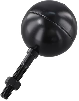 Fahnenmast-Kugel-Ornament aus Aluminium, 7,6 cm, für Outdoor-Dekoration und Flaggen-Displays, langlebige Konstruktion (schwarz)