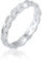 Elli Ring Damen Geflochten Unendlich Knoten Trend in 925 Sterling Silber