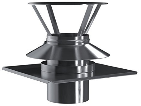 Kamin. - Schornstein Abdeckung Schachtabdeckung Kombielement DN 180 mm