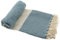 Stefano Ferrante ELMAS Hamamtuch Saunatuch Pestemal Fouta Strandtuch Badetuch Handtuch Baumwolle Backpacker 100x180 cm (Petrol)