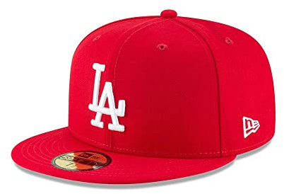 New Era 59Fifty MLB Basic Los Angeles Dodgers Scarlet Red Fitted Headwear Cap