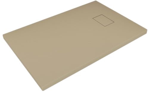 Grg Bac à Douche 80x120x2,6 CM Tortourelle Effet Pierre Mod. Strong