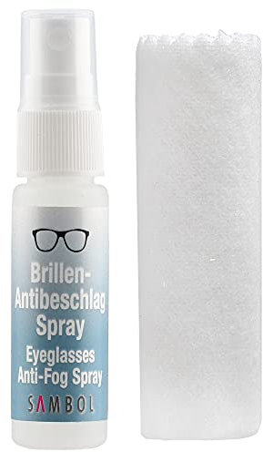 Brillen-Antibeschlag-Spray 20 ml - Made in Germany - Neue Rezeptur Hilft gegen beschlagene Brille Brillen-Antibeschlag-Schutz Brille Antibeschlag Spray