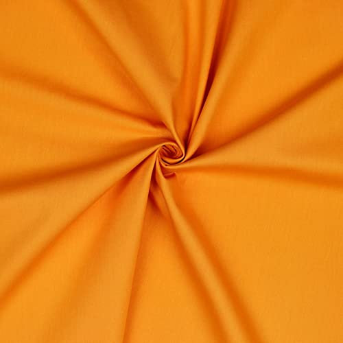 VmG-Store Baumwollstoff Uni 100% Baumwolle Oeko-Tex Meterware ab 50cm über 70 Farben zur Auswahl (067 Apricot, 100 x 148cm)