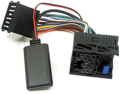 colorparts2016 Car Music Streaming Bluetooth Adapter Audio Aux Cable Big Plug Compatible with BMW E46 10 pin Socket BMW 320 325 323 328 3