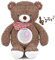 Einschlafhilfe Babys,Housoly Wiederaufladbar Baby Spieluhr mit Beruhigende Musik,Nachtlicht Sternenhimmel Projektor,Eingebaute Schrei-Sensor,Zeitschaltuhr,Teddy Plüsch Geschenk für Junge und Mädchen