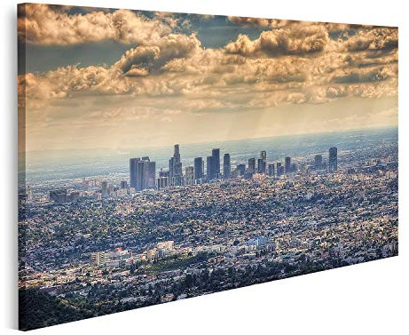 islandburner Los Angeles Leinwandbild aus dem Hollywood-Hügel, aufgenommen im Jahr 2015, Kunstdrucke, Poster