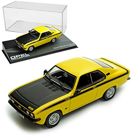 Ixo Opel Manta A GT/E Coupe Gelb Schwarz 1974-1975 Nr 101 1/43 Modell Auto