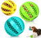 Futterball für Hunde|3 Stück Hundeball für Kleine Große Hunde,Hundespielzeug Intelligenz Ball|Hundeball für Kleine Mittelgroße Große Hunde|Welpenspielzeug|Zahnpflege Hunde Spielsachen (mittelgroß 6cm)