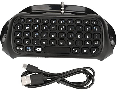 Controller-Tastatur für , TP4-008 Multifunktionale Kabellose Bluetooth-Gaming-Chatpad-Tastatur für Slim, für Pro