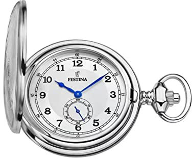 Festina Herren Analog Quarz Uhr mit Edelstahl Armband F2037/1