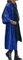 Onsoyours Damen Frühling Pailletten Cardigan Jacke Casual 3/4 Ärmel Strickjacke Open Front Cardigan Lose Lang Dünne Jacke Leichter Elegante A Blau L