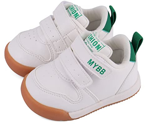 Cheerful Mario Zapatos Primeros Pasos Zapatillas Bebé Niños Niñas Respirable Suela Antideslizante Blanco-G 21 EU