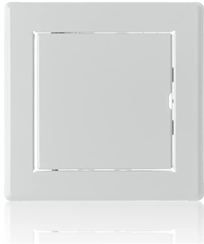 100x100mm Metall Revisionstür - Weiß Revisionsklappe aus Stahl - Wartungsklappe, Inspektionsklappe, Wartungskontrollklappe