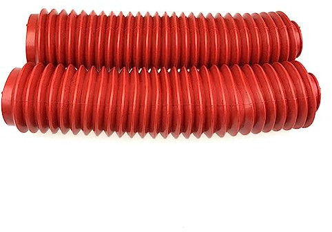 Coppia Forcella Moto Copertura di Gomma Gaiter Boot Rosso Per XT TT 600 2KF XR600R (41x 58 x 330MM)