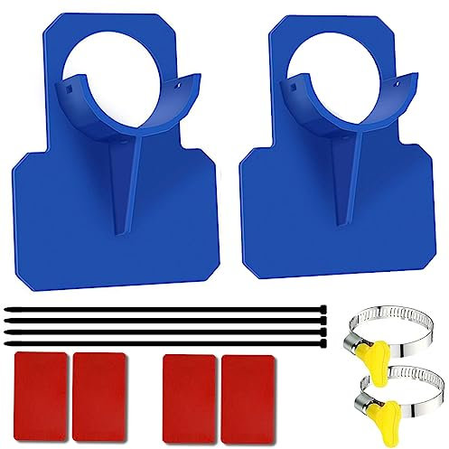Schwimmbadrohrhalterung, Pool Schlauchhalter Knickschutz, Swimming Pool Pipe Holder, Pool Schlauchhalterung, Kunststoff Pool Schlauchhalter,Pool Rohrhalterung,für Weniger als 38mm Poolschlauch,Blau