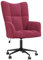 vidaXL Relaxsessel mit Rollen Höhenverstellbar Drehbar Fernsehsessel Polstersessel Polsterstuhl Relaxstuhl Sessel Ohrensessel Wohnzimmer Weinrot Samt