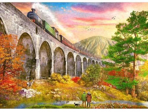Gibsons Crossing Glenfinnan Viadukt von Dominic Davison 1000 Teile Puzzle (G6365)