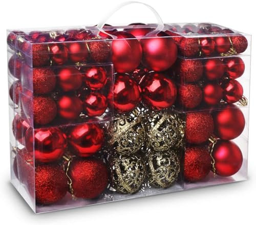 Weihnachtskugeln Christbaumkugeln 100 Set