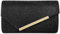 RPAEOY Clutch Damen Glitzer Pailletten Umschlagstil Abendtasche Goldrandstreifen Abnehmbarer Kettentasche Hochzeit Freizeit Date Hochzeit Cocktail Party Tanz Party Geburtstagsfeier Geschenk (Schwarz)