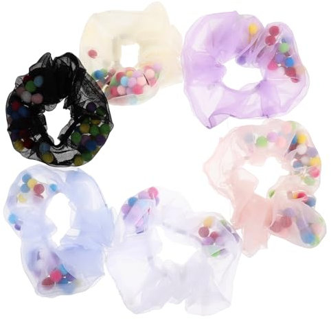 FOMIYES 12pcs Hair Ropes for Women Girls Stretchy Hair Ties Scrunchies Mesh Accessories for Braids Ponytail Holder