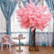 DDZJTPP Künstlicher Kirschblütenbaum,Japanischer Künstlicher Kirschblüten-Kunstbaum,Kirschblütenbaum,Kirschblüten-Dekor Für Hochzeitsaktivitäten,Rosa,Round-1.8x1.5m/5.9x4.9ft