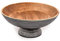 EDHAS Cuenco decorativo de madera de mango para decoración, cuenco grande de madera para centros de mesa de cocina, centro de mesa de comedor (12 x 12 x 4.75 pulgadas)