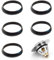 5 guarnizioni per tappo del bagno, guarnizione in gomma a forma di cono, guarnizione in gomma per tappo del lavandino, 39 mm, rondella pop-up per tubo di scarico, lavello e sifone