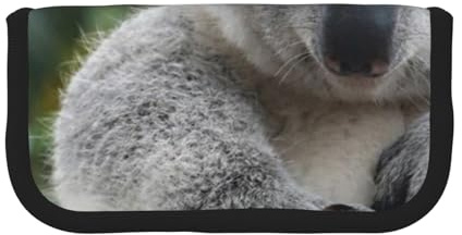 YUNWEIKEJI Süßer Koala, Federmäppchen, Federmäppchen aus Segeltuch, großes Fassungsvermögen, Federmäppchen, Kosmetiktasche