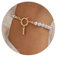 TINGN Perlen Armband Damen Gold - 18K Gefülltes Intialen Charm Armband Mädchen Personalisiert Armband mit Buchstaben I Perlen Armbänder | Perlenarmband Damen | Geschenke für Frauen Freundin Mädchen
