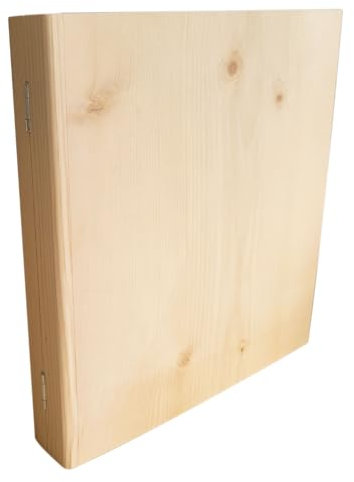 4betterdays Exklusiver Ordner aus Zirbenholz DIN A5 - Handgemacht in Österreich - Ordner Holz A5 - Ordner Holz A5 - Ordner Holzoptik A5