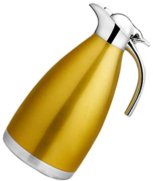 COLLBATH Bollitore Termico in Acciaio Inossidabile Doppia Parete Isolante Bottiglia Sottovuoto Per Casa Ufficio e Viaggi Contenitore d Acqua Anti-perdite Con Ampia Capacità