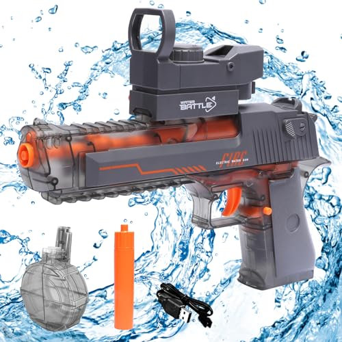 APODESS Wasserpistole Elektrisch Wasserspritzpistole Große Reichweite 425CC 32 FT Pistole Electric Water Gun Automatische Wasserpistolen Wasser Spritzpistolen für Pool Garten Strand Schwimmbad