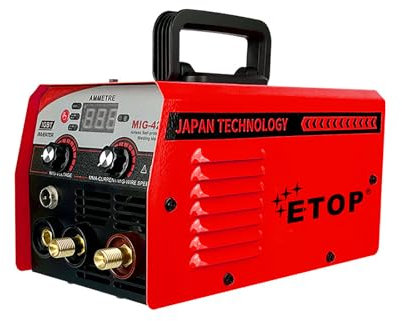 220V MIG Welder, 120A Flux Core Welder, Portable IGBT Inverter Large LED Display Automatic Wire Feeding Welder Machine