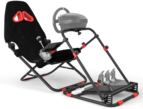 DIWANGUS Racing Simulator Cockpit with Foldable Seat | Steering Wheel Stand Chair Gaming Rig, Logitech G29 G920 G923 G27 G25, Thrustmaster T248X T248 T300RS T150 458 TX