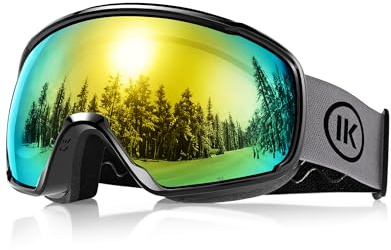 Innerking Skibrille OTG, Anti-Beschlag & UV400, Über-Korrekturbrille mit Doppelglas, für Herren/Damen/Teenager, Ski & Snowboard