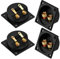 Dokeno Altoparlante Box Terminale Binding Post 4 Pezzi, 2 Vie Altoparlante Box Terminale Binding Post Speaker Box Terminal Binding Post Subwoofer Terminale Tazza Cassa, per Impianto Stereo Casa e Auto