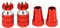 HVVENTY Aluminium RC Transmitter Stick Ends Controller Daumenschwippe M3 Gewinde für TX Futaba / für DX6I DX7S DX8 DX9 Taranis, Rot