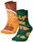 Occulto Damen & Herren Weihnachts Socken 2er Pack (Modell: Santa) Lebkuchen 39-42