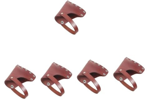 HOMSFOU 5stücke Hatchet Schutz Leder Cover Für Outdoor Aktivitäten Tragbare Abdeckung Für Camping Haltbar Und Benutzerfreundlich Schützt Vor Abnutzung Und Beschädigung