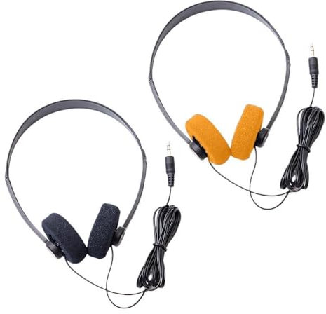 CTDWNT 1 x Bügel-Kopfhörer, Musik, MP3, Walkman, Retro-Feelings, tragbar, kabelgebunden, modische Kopfhörer, Sport, Foto, kleine Requisiten