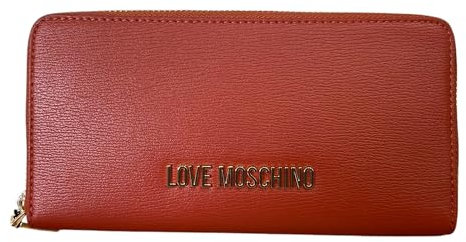 Love Moschino PORTAFOGLI DONNA A 2 SCOMPARTI CHIUSO da ZIP 8 CARTE CREDIT JC5700