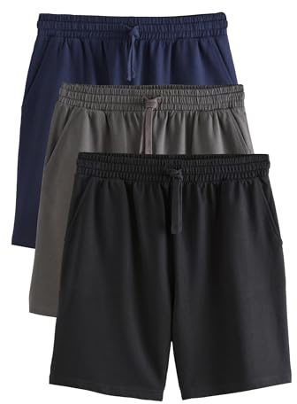 NEXT Herren Leichte Shorts, 3er-Pack