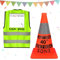 Giftota Original 40th Birthday Gift 2pcs, Safety Cone and Vest 40th Birthday Men, Gift 40 Man Party Accessories, Funny Party Decoration for Women Men Dad Grandpa