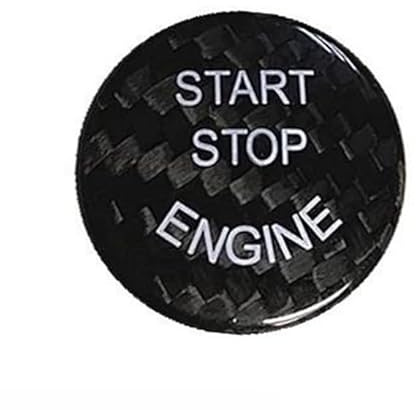 Schaltertaste Motor Start Stopp Tastenabdeckung Aufkleber Applikation Für E60 E90 E91 E92 E93 E70 F10 F12 F25 F26 F15 F16(Black for E Chassis)
