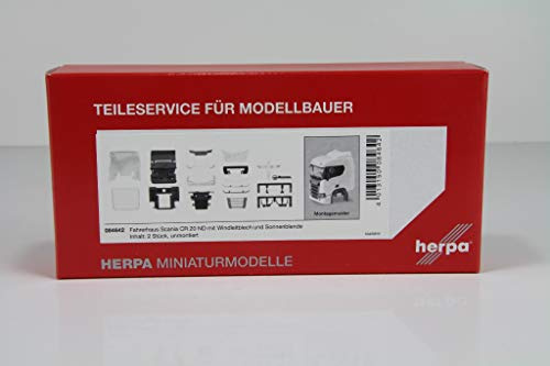 herpa Scania CR ND 84642 Cab with Wind Deflector Plate and Sun Visor Miniature Vehicle