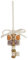 THUN - Chiave con Farfalla da Appendere - Bomboniera - Formato Mini - Ceramica - 3 x 6 cm