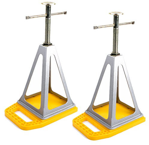 Camco Unterlegplatten 2er Set inkl. ProPlus Stützbock für Wohnwagen & Wohnmobil