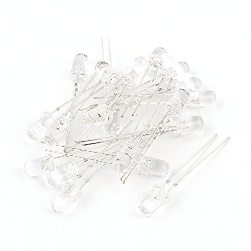 Aexit 20 Pieces Clear 5mm Straw Hat Purple LED Lamp Light Emitting Diodes DC 2.5V-3.0V (c3b0e88b9f2320e17eb4ecfdd426fbec)
